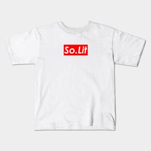 So.Lit (Red) Kids T-Shirt